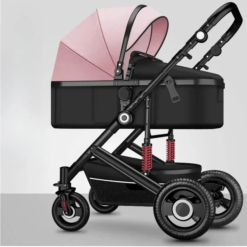 Lightweight Folding Four-wheel Stroller
