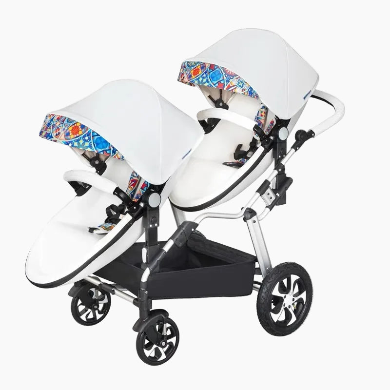 Double baby carriage twin strollers