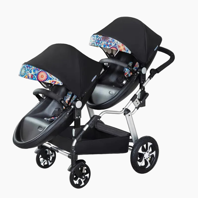 Double baby carriage twin strollers