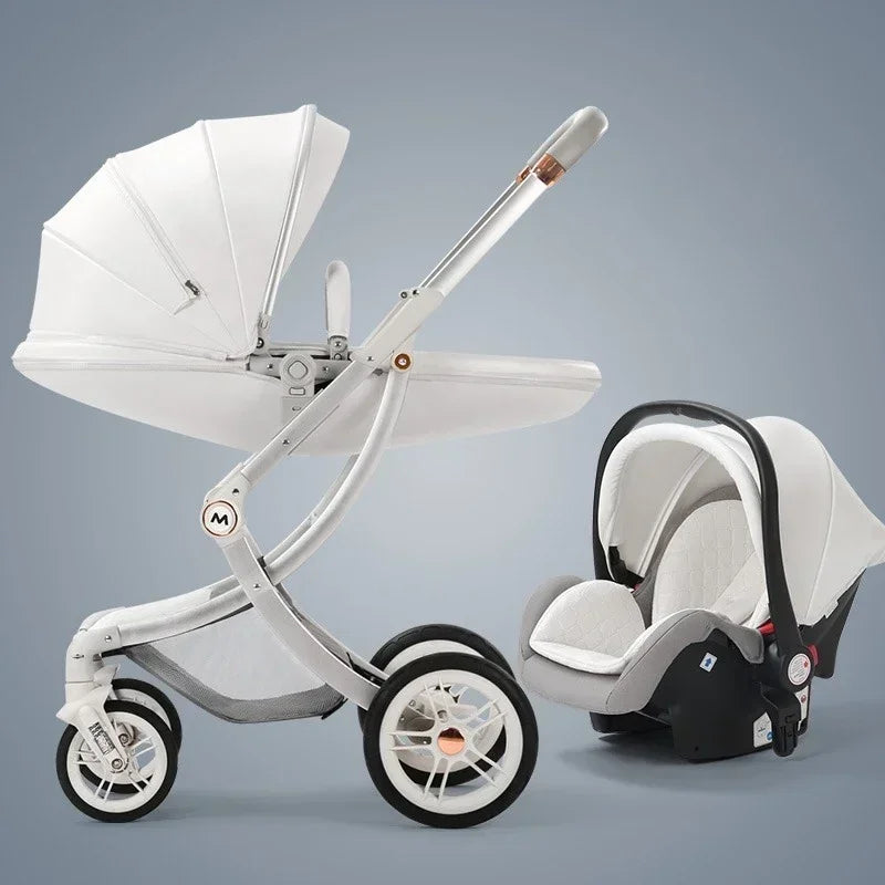 Poussette de luxe avec siège auto