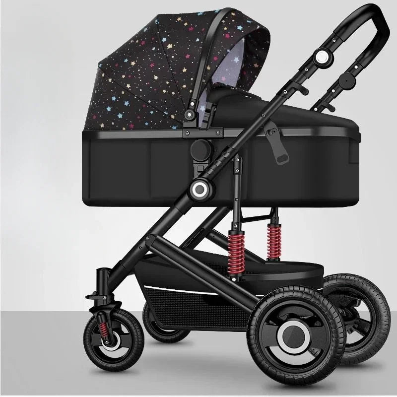 Lightweight Folding Four-wheel Stroller