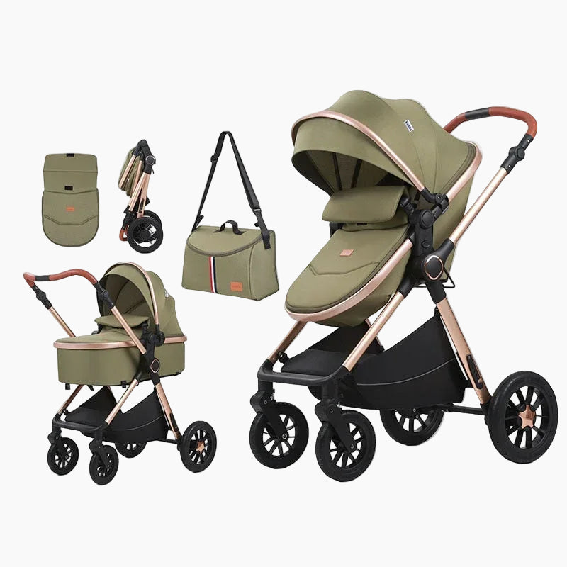 Foldable Baby Stroller High-view