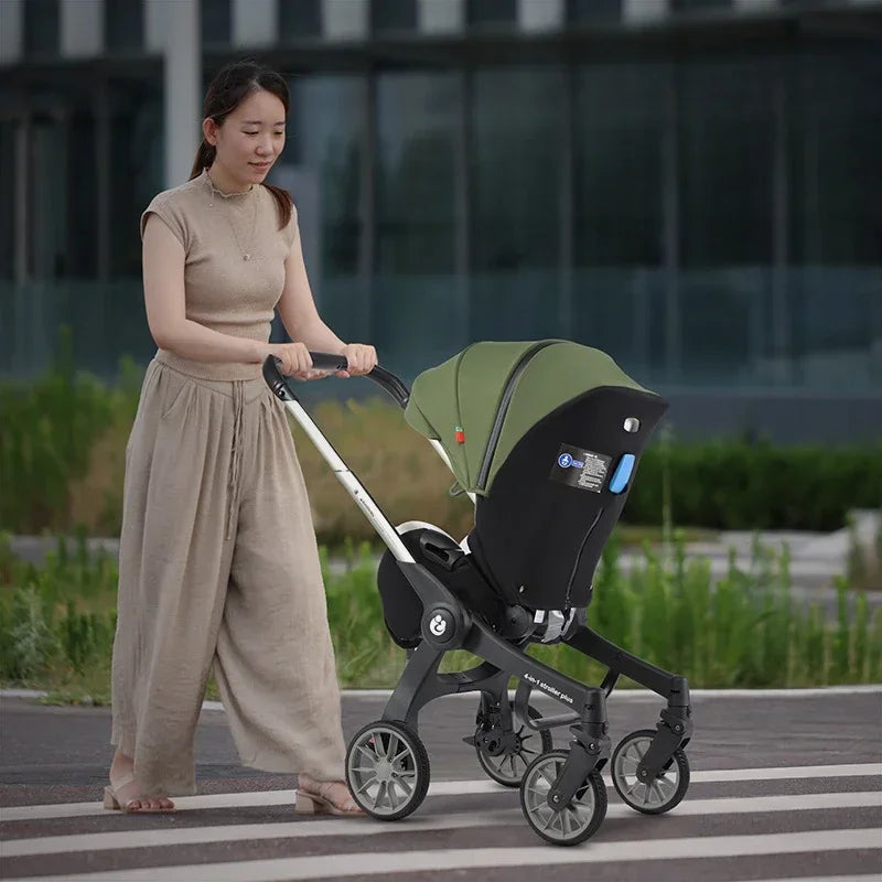 Poussette pliable 4 en 1 pour bébé