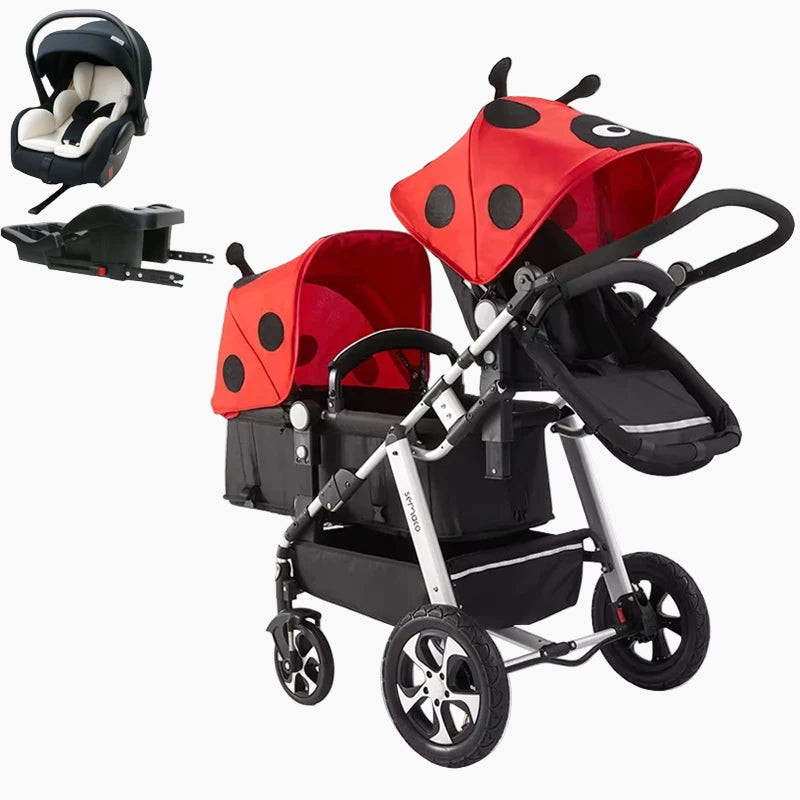 3in1 Twin Baby Stroller