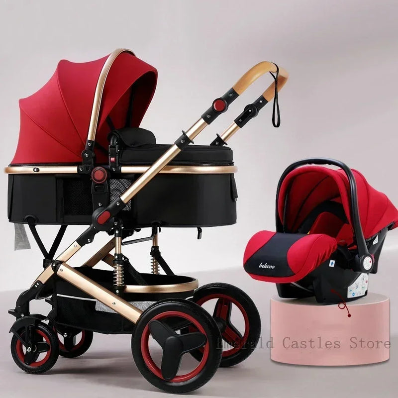 Ensemble de poussette de luxe pour nouveau-né