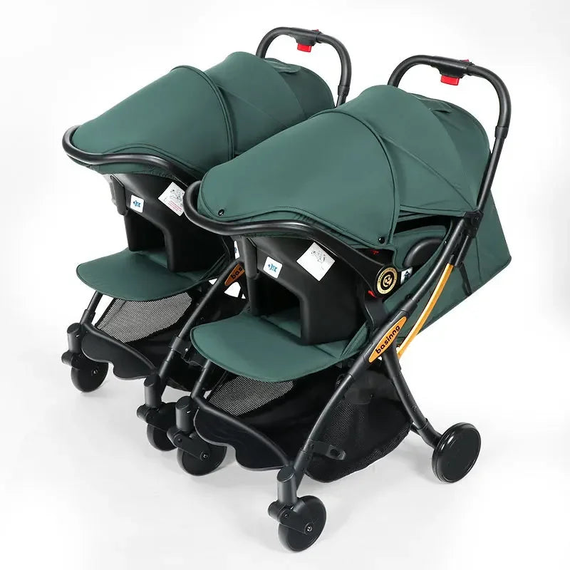 Portable Side-by-side Twin Stroller