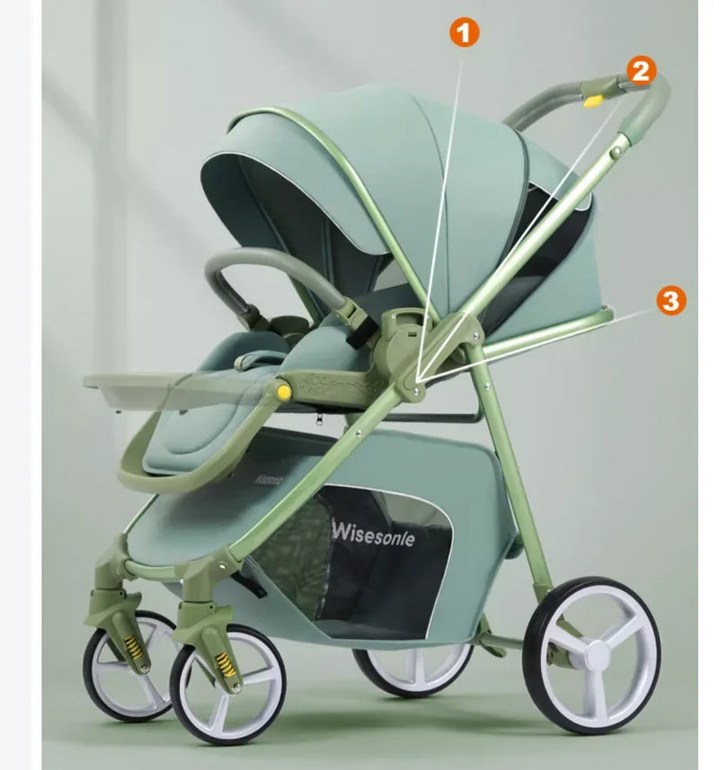 Four Wheels Baby Carriage