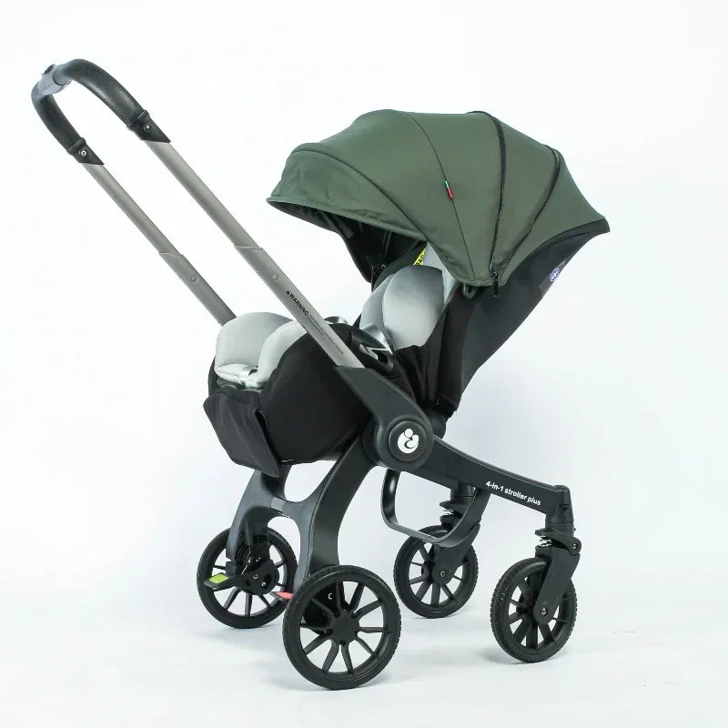 Poussette pliable 4 en 1 pour bébé