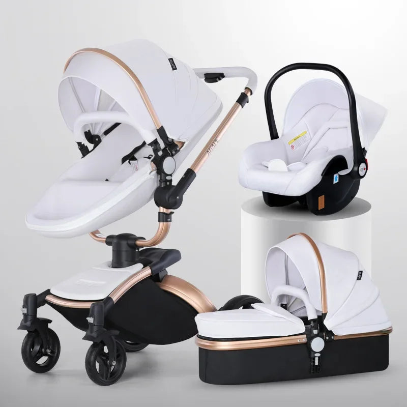 3-in-1 Luxury High-view Baby Stroller