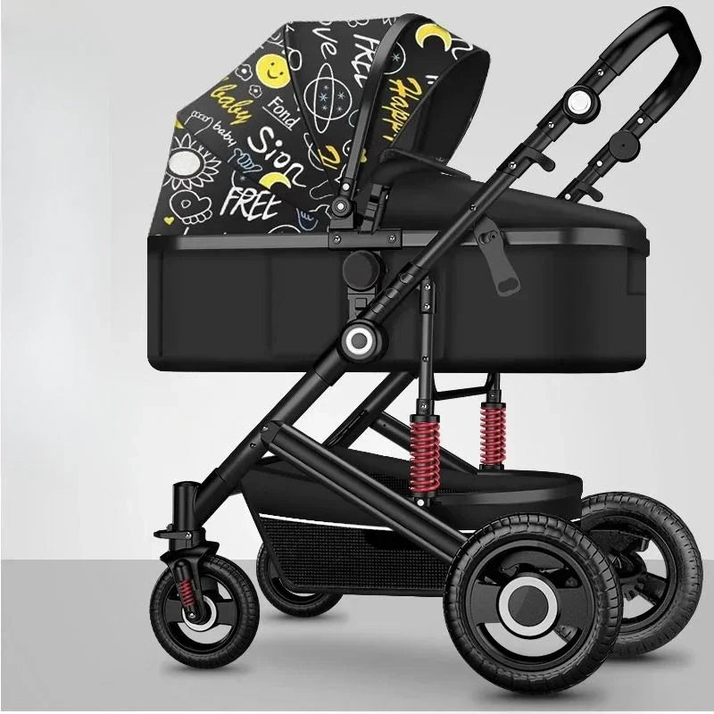 Lightweight Folding Four-wheel Stroller