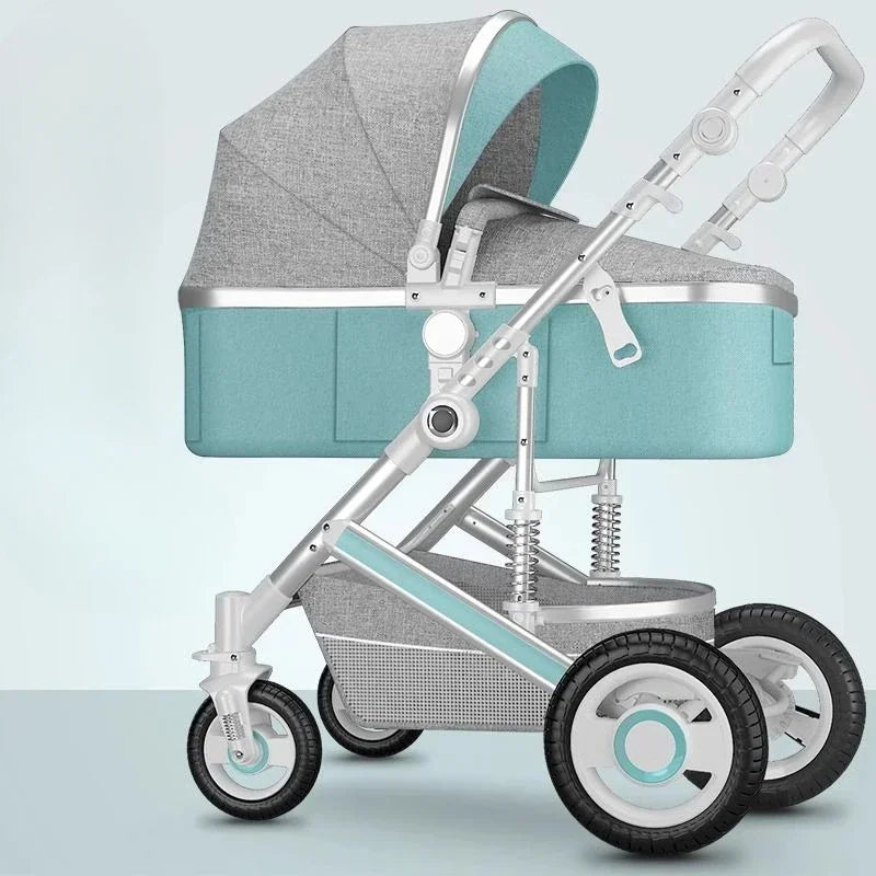 Lightweight Folding Four-wheel Stroller