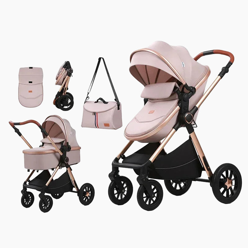 Foldable Baby Stroller High-view