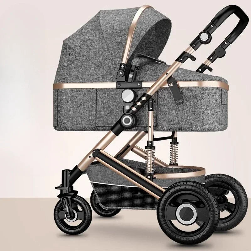 Lightweight Folding Four-wheel Stroller