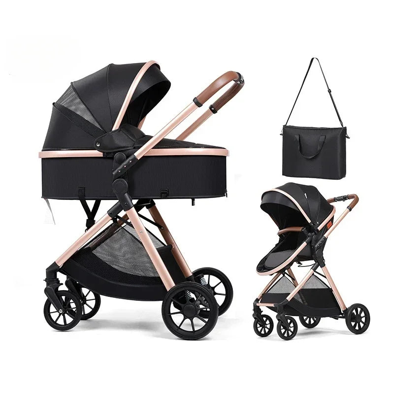High-view Four-wheel Baby Stroller