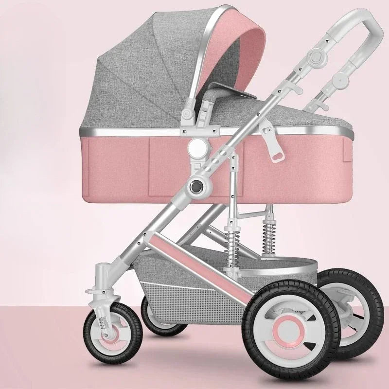 Lightweight Folding Four-wheel Stroller