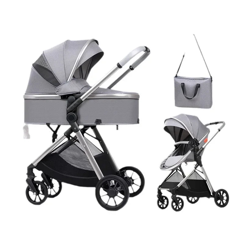 High-view Four-wheel Baby Stroller