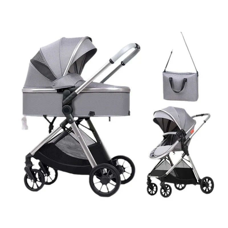 High-view Four-wheel Baby Stroller