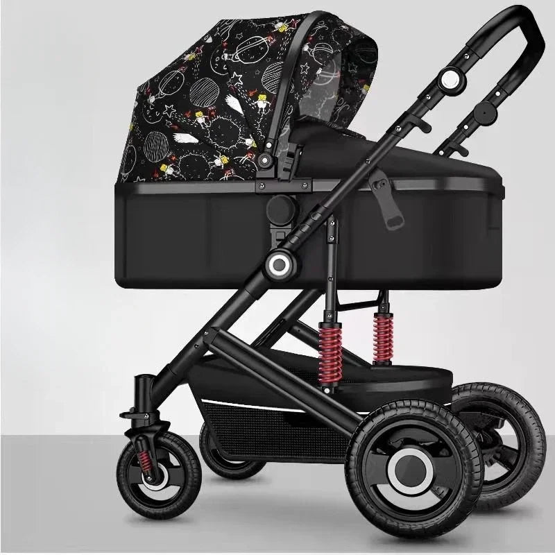 Lightweight Folding Four-wheel Stroller