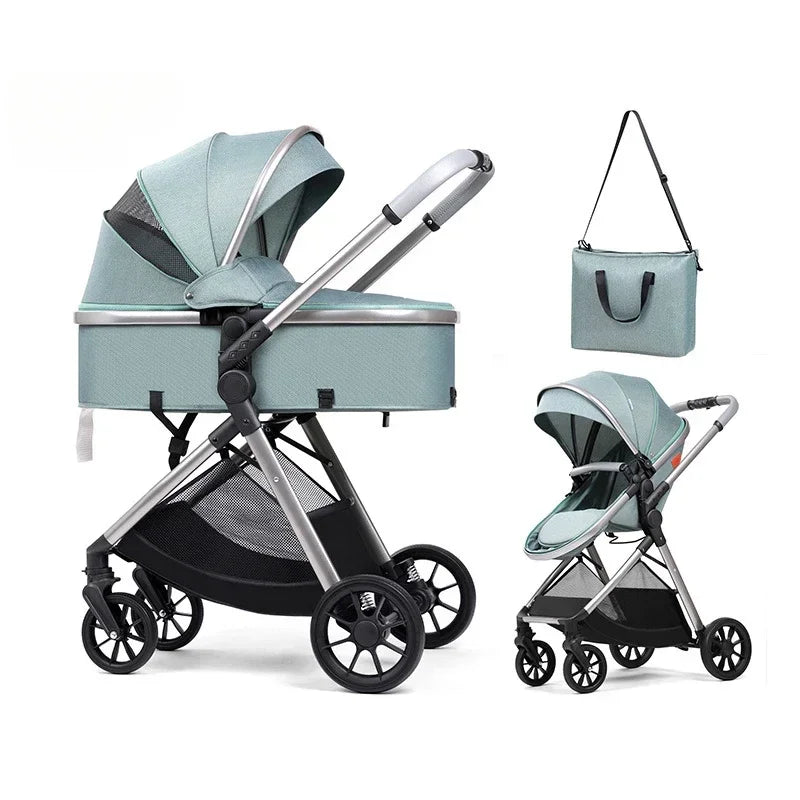 High-view Four-wheel Baby Stroller