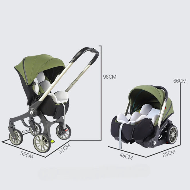 Portable 4-in-1 Baby Stroller