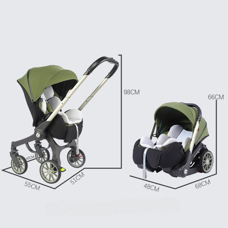 Portable 4-in-1 Baby Stroller