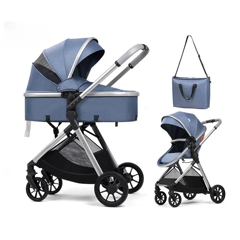 High-view Four-wheel Baby Stroller